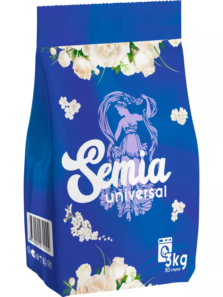 Стиральный порошок Semia Universal 3кг 4шт/кор