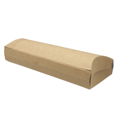 Упаковка для роллов 220х75х55мм PILLOW цвет Крафт/Белый